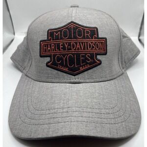 Harley Davidson Motorcycles Hat Baseball Cap Adjustable Biker Gray